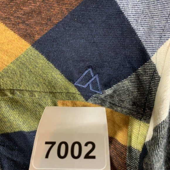 Alpine Design Shirt Men's Medium Multicolor Plaid Cotton Flannel Button-Up 7002 - Picture 8 of 8